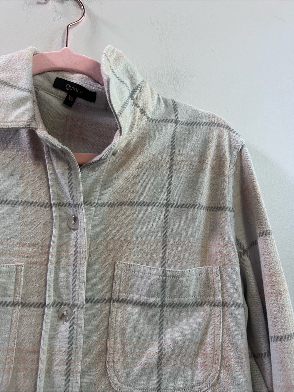 Quince Stretch Sweater Fleece Shirt XS - Picture 3 of 6